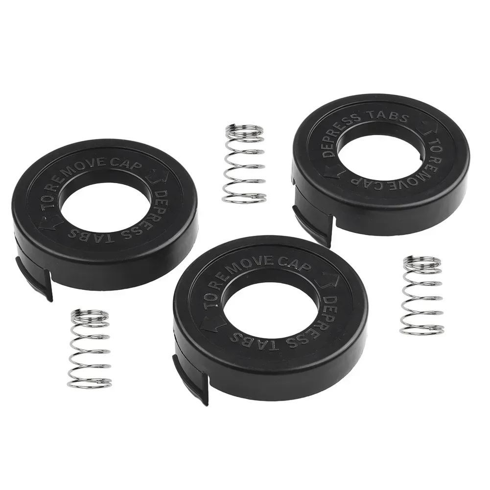 Tool Trimmer Bump Cap 3 Pack 68237-02 682378-02 Black Cover For Black & Decker Protection ST4500 Convenient Durable