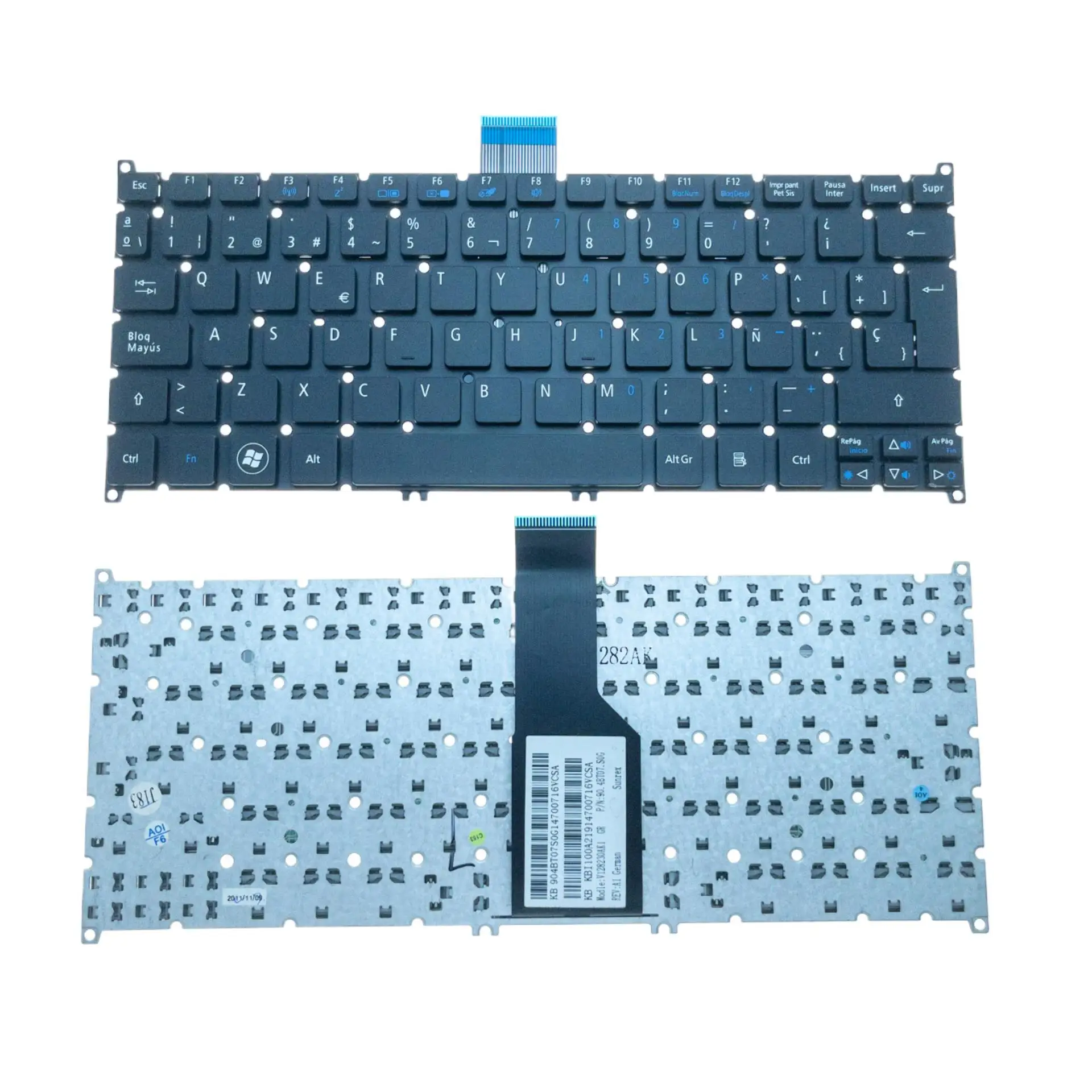 

For Acer Aspire S3 S3-331 S3-391 S3-951 S3-371 S5 S5-391 S5-951 Laptop Keyboard Replacement Spanish V128230AK1