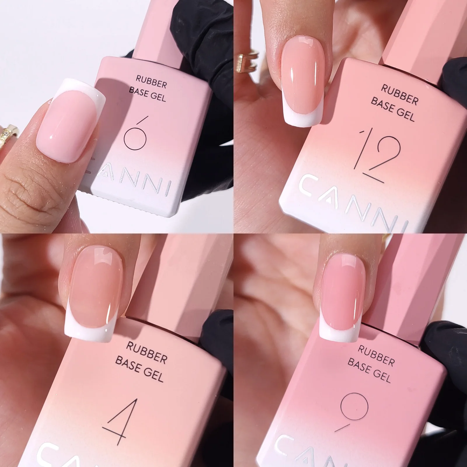 9ml CANNI Nail Gel Polish HEMA FREE TPO FREE French Nail Design Rubber Base Gel Builder Nail Gel In Bottle Semi Permanent Gel