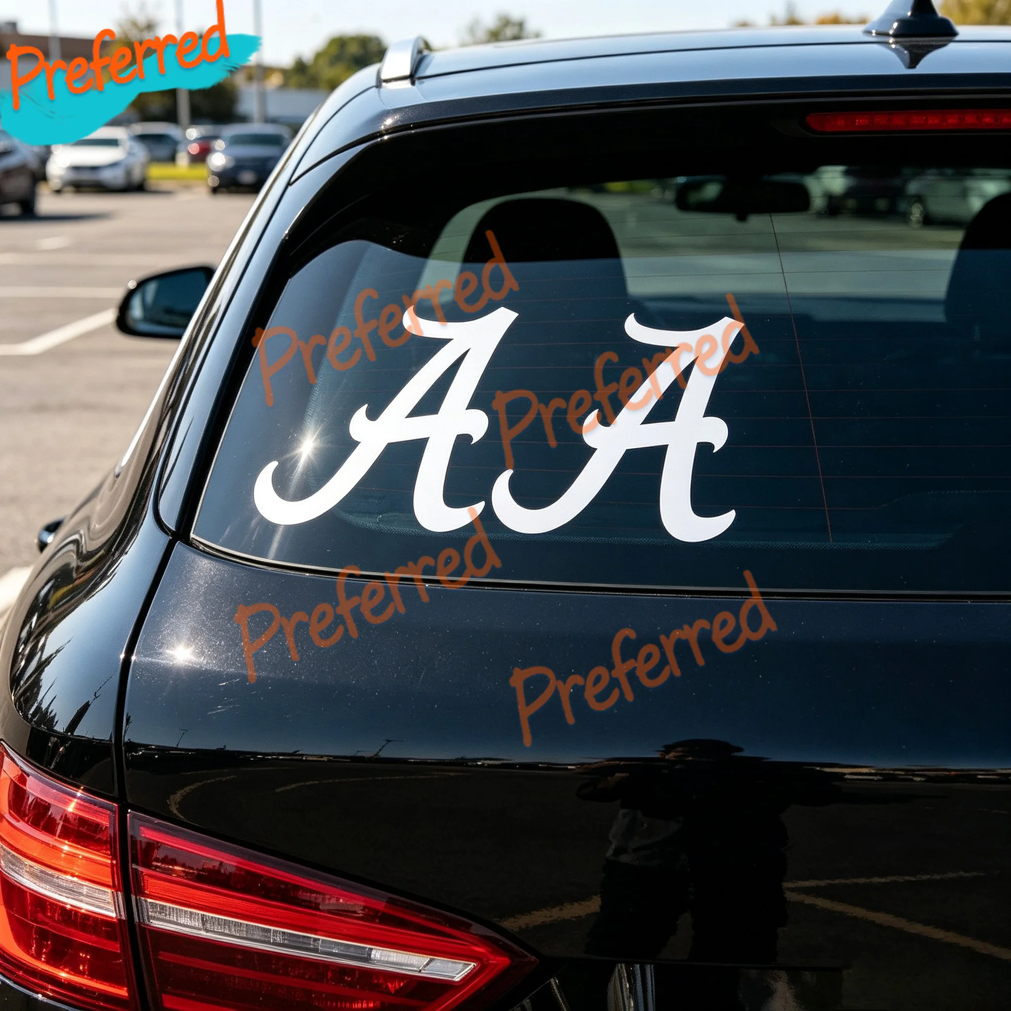 2x University of Alabama A Vinyl Car Window Decals Stickers Crimson Tide - Customizable in Any Sticker Size - No Background