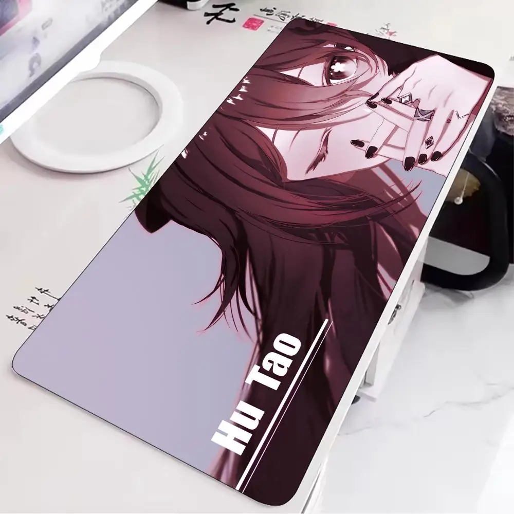 

HU TAO Anime Girl Mouse Pad Large Rubber Base Anti-slip PC Desk Accessories Mousepad for Office & Gamer Keyboard Mats Decor Mat