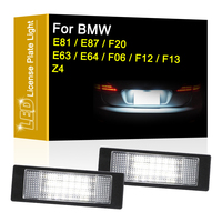 LED Number Plate Lamp For BMW 1-Series E81 E87 F20 6-Series E63 E64 F06 F12 F13 Z4/E85 K48 White License Plate Light Assembly