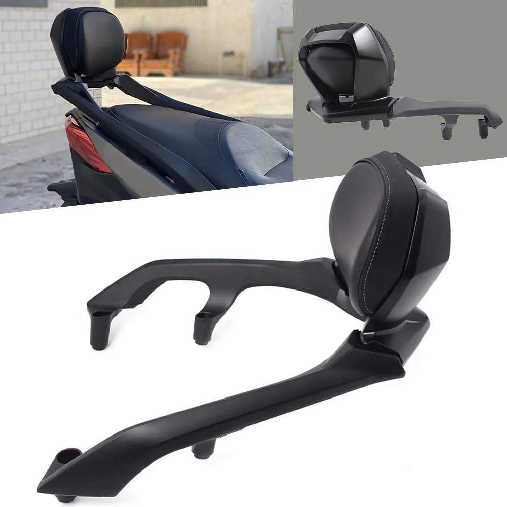 For Yamaha T-max Tmax 530 tmax530 tmax 560 2019-2019 Motorcycle Black Leather Rear Passenger Backrest Seat Cushion Pad Parts