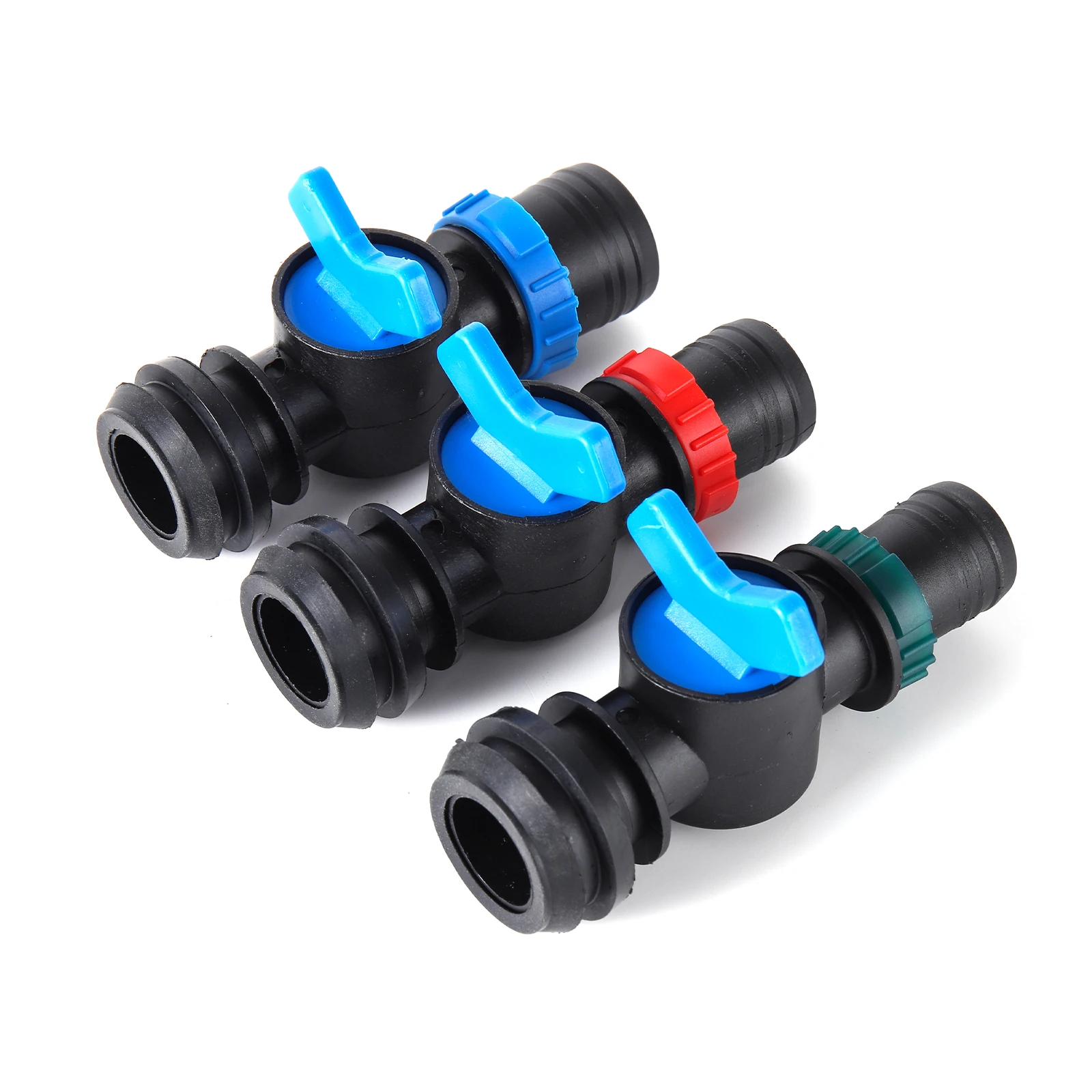 2pcs Drip Irrigation Barb Shut-off Valve 25/28/32mm Drip Irrigation Pipe Accessories Drip Irrigation Pipe Coupling Valve Barb Co