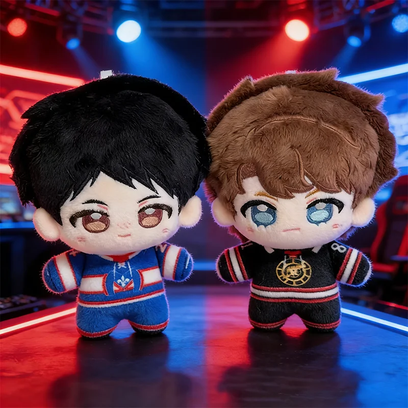 10CM Nuevo Lindo Peluche de la Película Rivalry, Mini Llavero de Shane Azul y Ilia Negro, Figura de Anime, Muñeco Periférico, Regalo para Niños y Fans