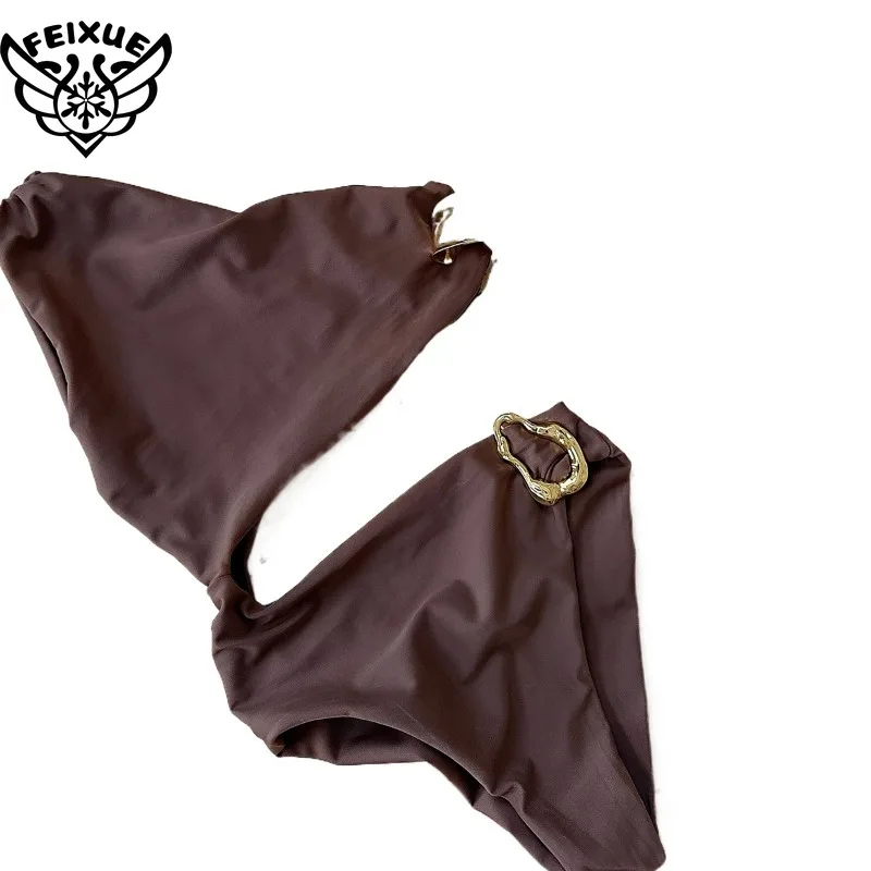 One Shoulder 2025 Sexy Women One Piece Swimsuit Female Swimwear Biquini High Waist Monokini Swimming Suit Bathing Suit Beachwear