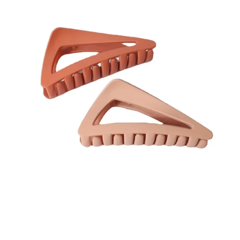Plastic Triangle Hair Claw Hair Clip for Women Girls Solid Color Barrettes Hairpin Crab Ladies Korean Fashion Hair Accessories image 6