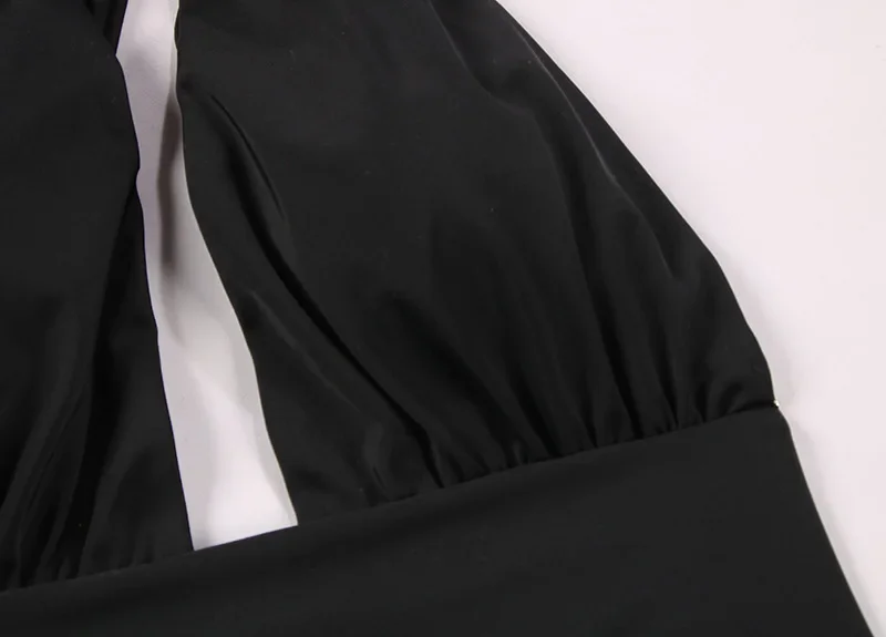 Traje de baño Sexy de Color sólido sin espalda recortado de una pieza traje de baño de un solo hombro para mujer traje de baño de cintura alta