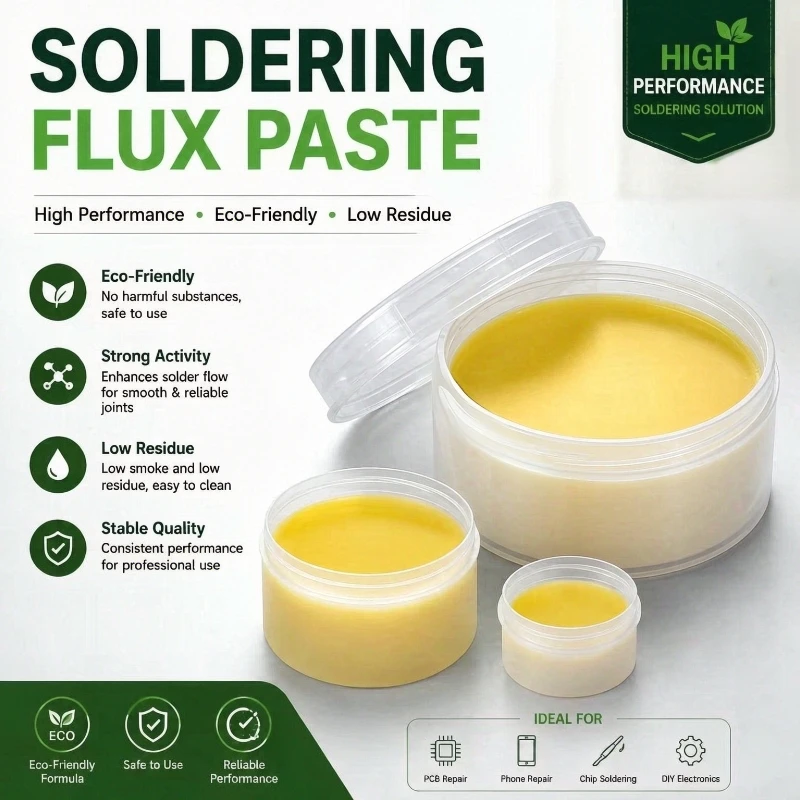 Image of 30g/50g/100g Lötpaste Harz-Flussmittel Bleifreies Schweißflussmittel Eisen-Reparatur-Schweißpaste Lötzinn Lötolie Lötfüllmittel