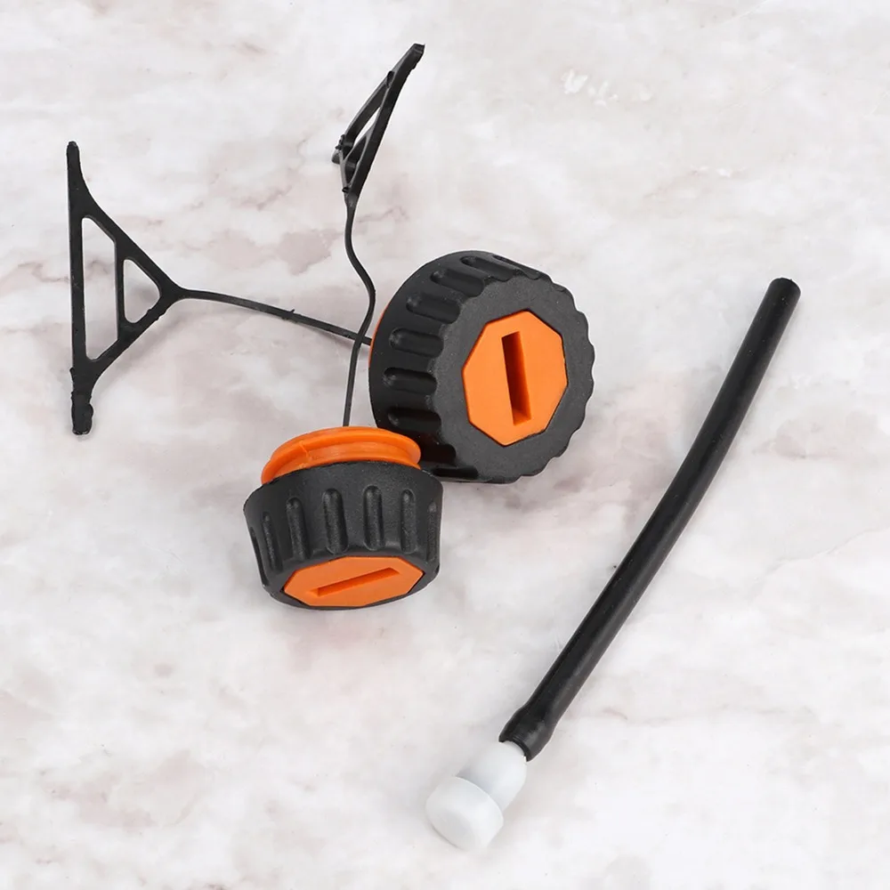 Plastic Gas Fuel Cap Black and Orange Compact Cap Kit for STIHL 020 021 023 024 025 026 028 034 038 1 x Gas Fuel Cap