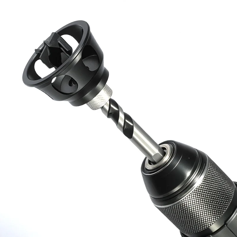 Localizador de perforación Vertical, tocador de desbarbado profesional para carpintería, juego de brocas de aleación de aluminio, herramientas de carpintería precisas, traje