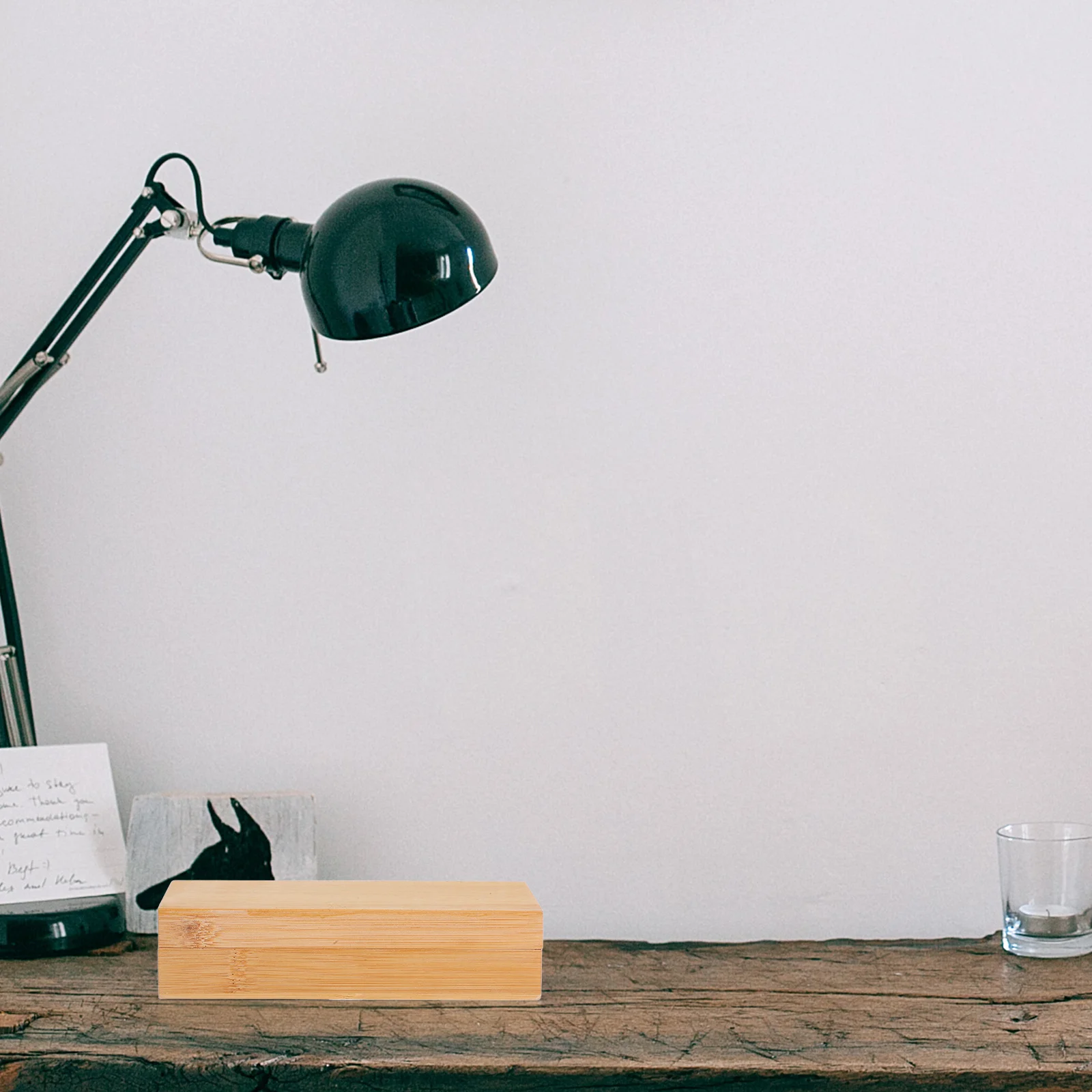 1 قطعة صندوق تخزين خشبي سعة كبيرة حاوية يدوية غير مكتملة للمنزل والمكتب والمدرسة منظمة تذكار خشب الصدر #5