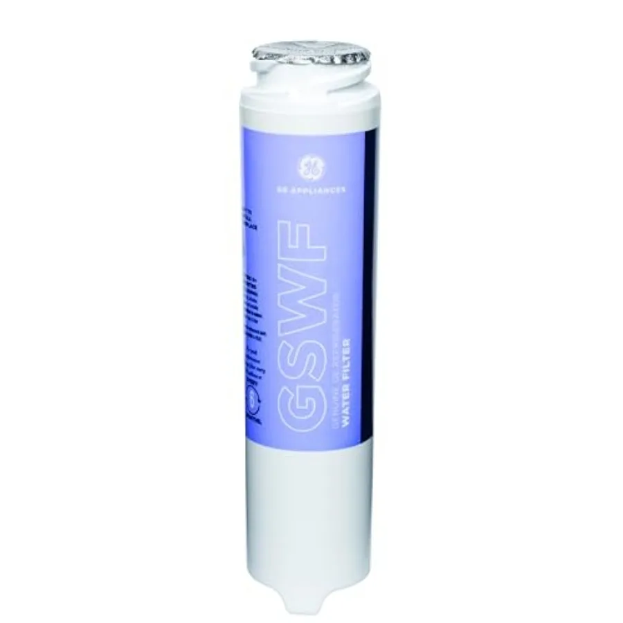 

GE GSWF Refrigerator Water Filter Certified to Reduce Lead Sulfur and 50+ Other Impurities Replace Every 6 Months for Best Resu