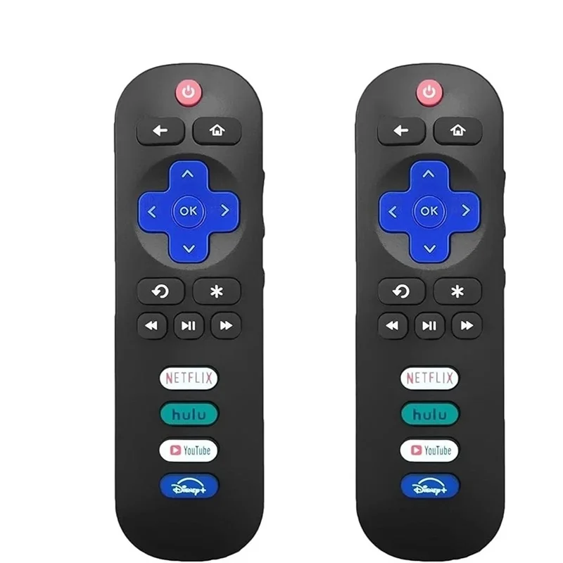 Control remoto de repuesto RC280A para televisores inteligentes Roku, compatible con todos los televisores TCL/Hisense/Onn/Sharp/Philips Roku (no compatible con Roku Stick ni Box)