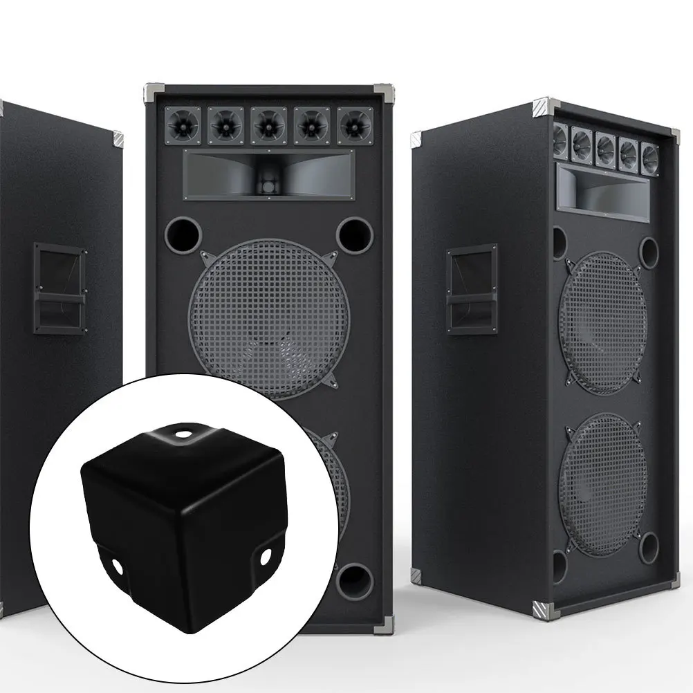 

6pcs Corner Protectors For Furniture Stainless Steel Box Edge Guards Metal Angle Protector For Speaker Cabinets Wooden Boxes