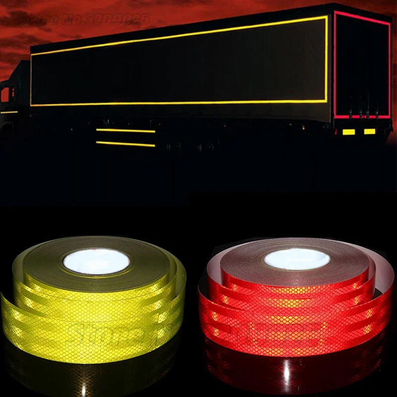 5CM*3M/Rls High Intensity Reflective Stickers Conspicuity Warning Tape For Truck Trailer Safety Accessories Tape