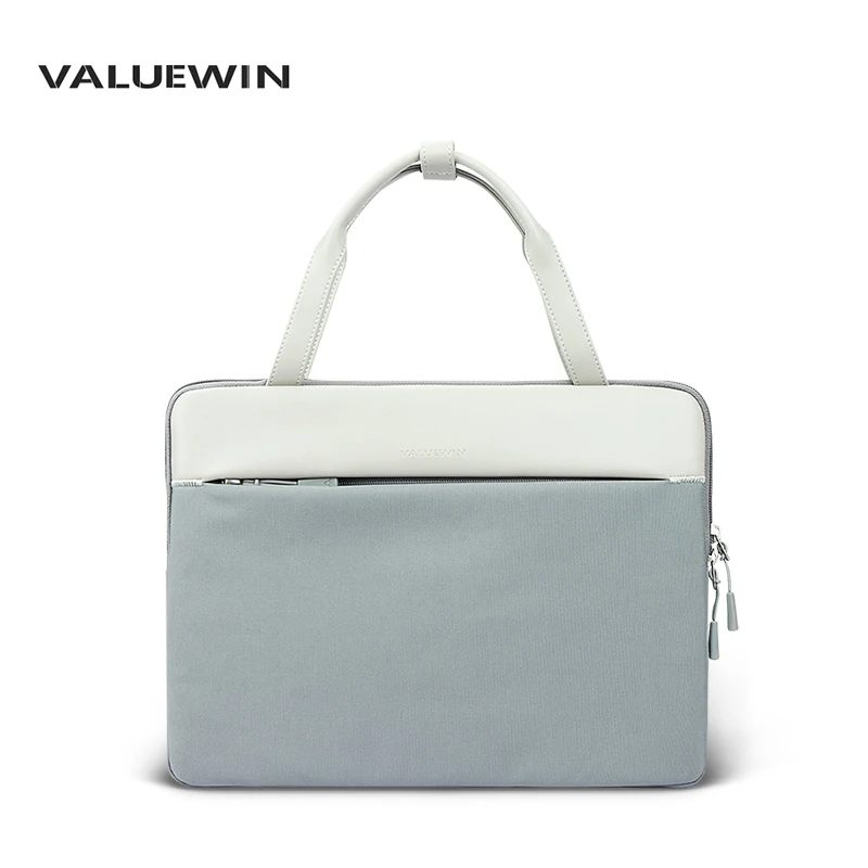 2025 حقيبة كمبيوتر محمول نسائية جديدة 13 14 بوصة حقيبة كمبيوتر لماك بوك اير برو حقيبة كمبيوتر محمول ذات سعة أكبر مع حقيبة جيب Fornt #1