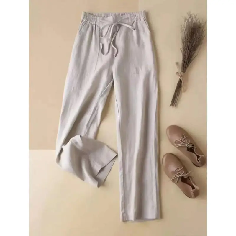 

Свободные повседневные однотонные женские брюки Trans-bouny New Sle, удобные свободные брюки прямого кроя для Ci Walk