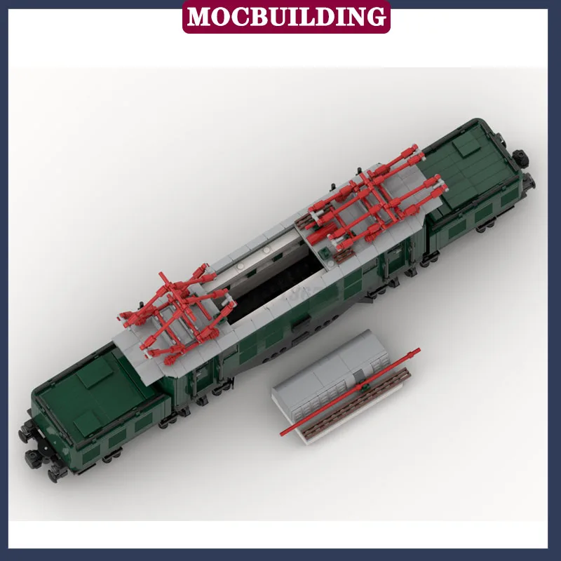 MOC City Transport Train Model Building Block Assembly Freight Train Railway Children Collection Series Toy Gifts