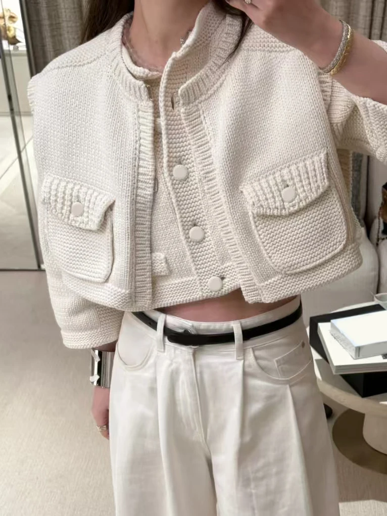 

Свободный короткий летний жилет, вязаный шифоновый маленький топ без рукавов