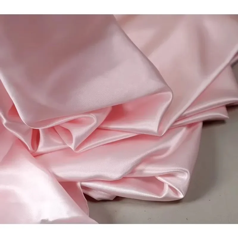 High End Elastic Silk Fabric Soft And Smooth Glossy Fabric Sewn Cheongsam Lining Dress Sleepwear Shirt Diy Fabrics For Sewing