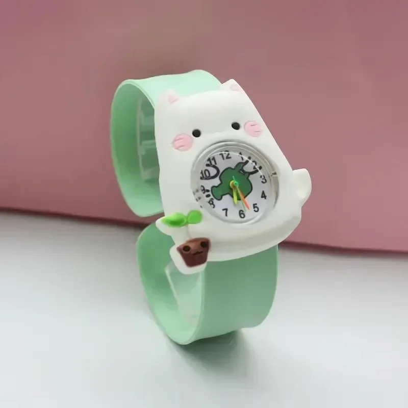 Kids Watches Girls Cartoon Unicorn Flash Girls Watches Kids with Bracelet Silicone Strap Children Watches Clock 2024 Relojes