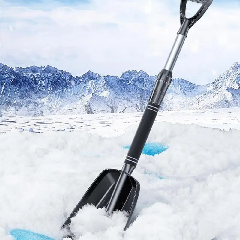 

Winter Snow Removal Shovel D-shaped Handle ABS Grain Storage Shovel Removable Snow Pushing Manual Shovel For Driveway Garden