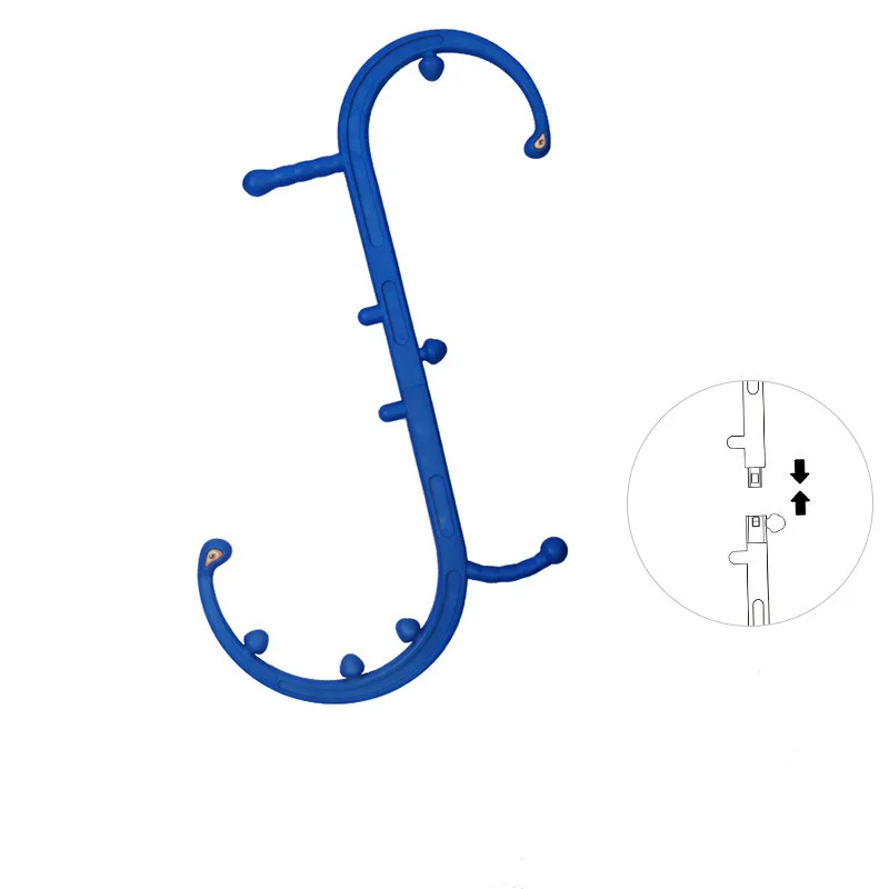 Self Massage Hook Cane Detachable Back Neck Foot Massager For Trigger Point Fibromyalgia Pain Relief Therapy Tool Home Use view 4