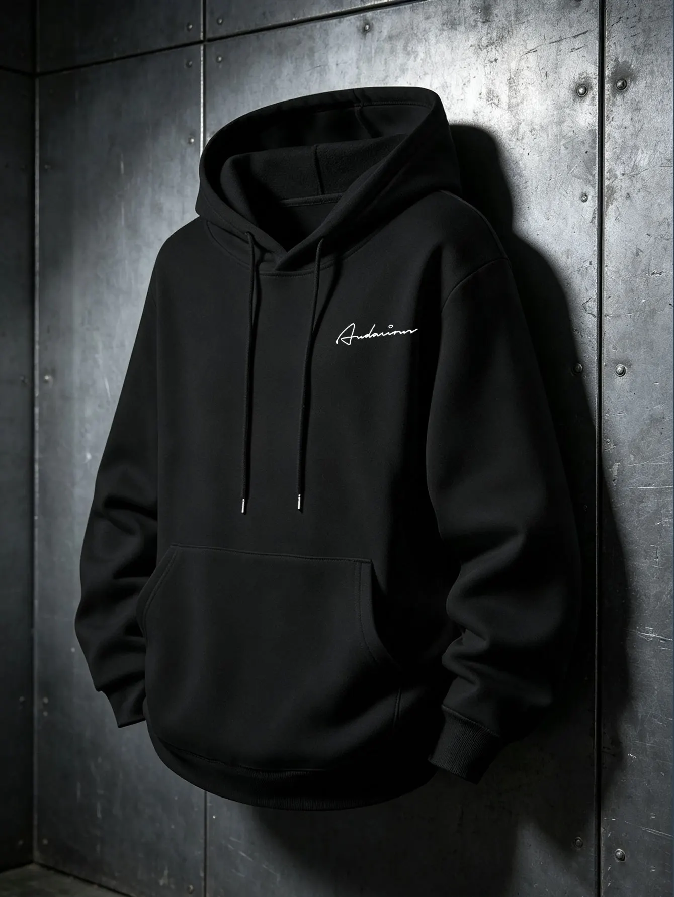 Retro American Hand-Signed Small Label Hooded Sweatshirt Men'S with Hood Casual Street Trendy All-Match Long Sleeve Top Casual Wear Hoodie