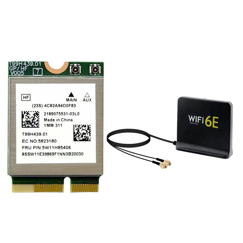 

Превосходная карта Wi-Fi7 MT7927 + комплект антенны Wi-Fi6e 2,4G/5G/6G трехдиапазонный 8774M BT5.4 Беспроводная Wi-Fi-карта Гигабитная беспроводная сетевая карта