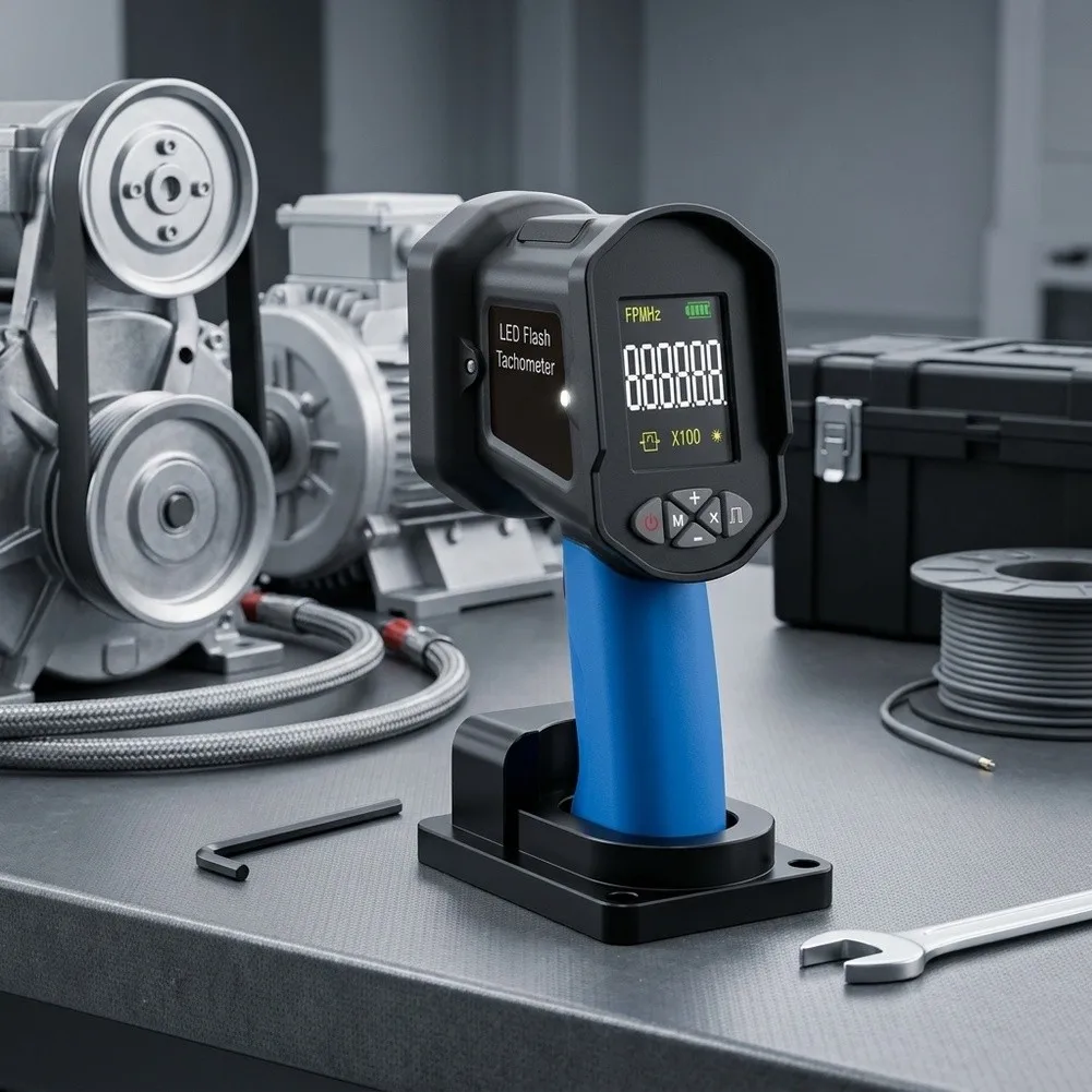8000B Digital for stroboscope Tachometer for Accurate RPM Measurement in Harsh Lighting Conditions and Wide Temperature Range