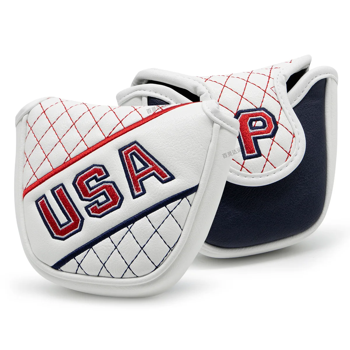 USA Made Golf Wooden Rod Cover PU Semicircle Right Angle Iron Push Rod Cover for Golf Training