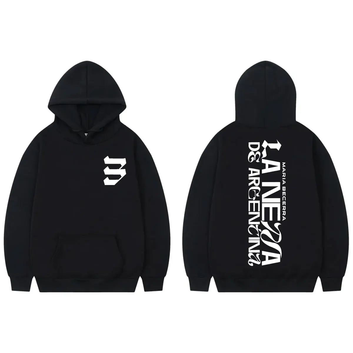 

Singer Maria Becerra Album Print Hoodies Fashion Pop Music Long Sleeve Sweatshirts Men Women Clothing Casual Oversized Pullovers