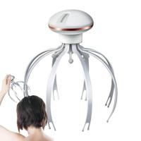 Octopus Head Massager Scalp Electric Octopus Scalp Scruncher Stress Relax Octopus Claw Massager Body Head Massage Beauty Tool