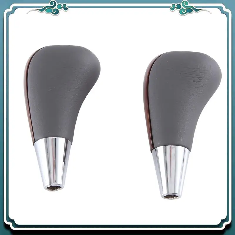 

ABTU-2PC Wood Grain Car Gear Shift Knob For Toyota Corolla Camry/Harrier Fortuner Crown Land Cruiser Lever Shifter Stick Grey
