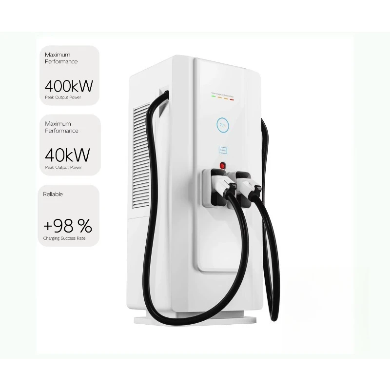 Charger Dual Connectors Ground-Mounted CE Certified for Electric Vehicle Charging Stations   LL