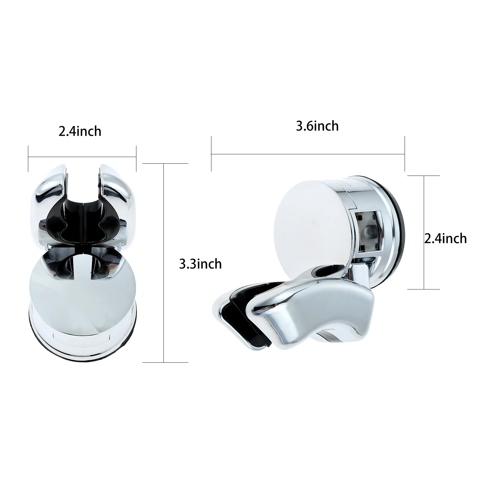 Soporte de cabezal de ducha con ventosa, montaje en pared, diferentes posiciones, ajustable, relocalizable