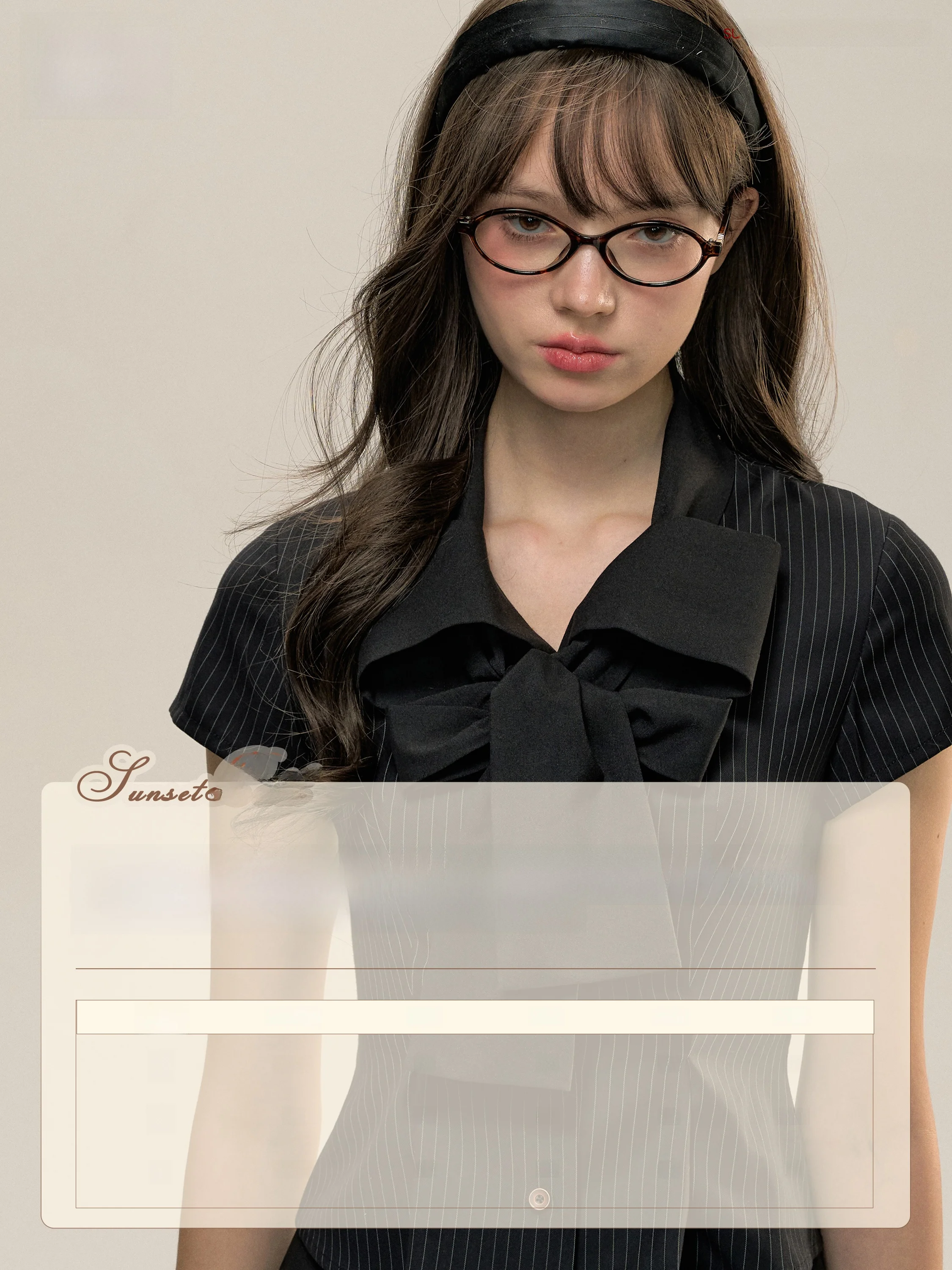 SunsetPark Art School Girl ort Sve irt Bla Stripe  Tie Cotton Polyester Original Design Summer 2024 Women's...