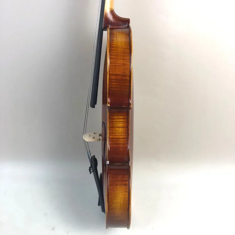 High-grade Handmade Oil Lacquer Pattern Viola 16 Inch Solid Wood Tiger Pattern Professional Viola