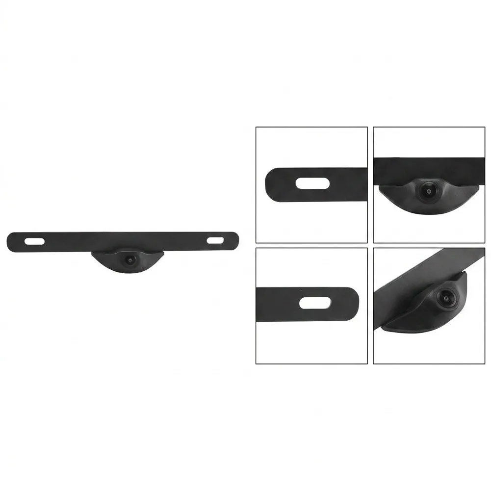 12V Front View License Plate Camera Black ABS Enclosure For AHD For CVBS Switchable Output for Vehicle Reverse Assistance