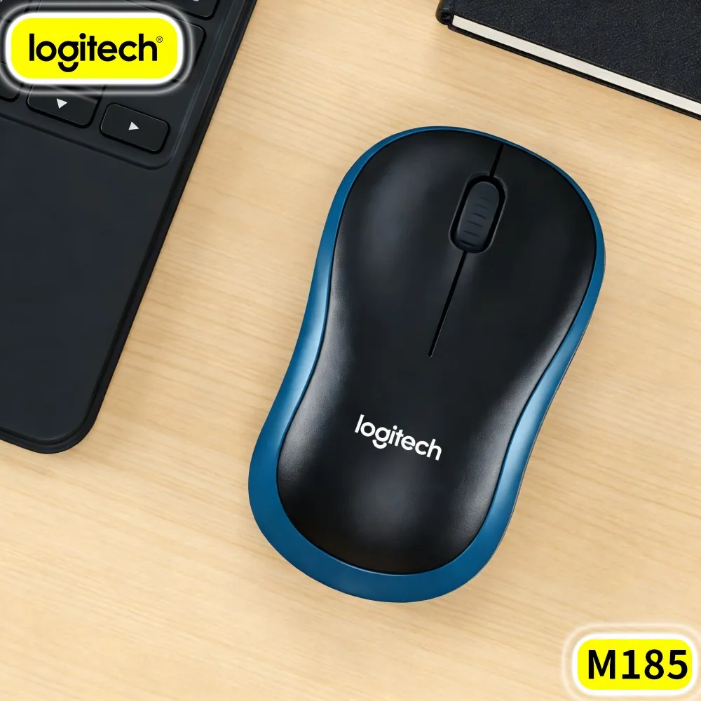 Logitech M185 Family Household Multiple PC Daily Operate Mouse Wireless Nano Receiver Support Various Home Computers