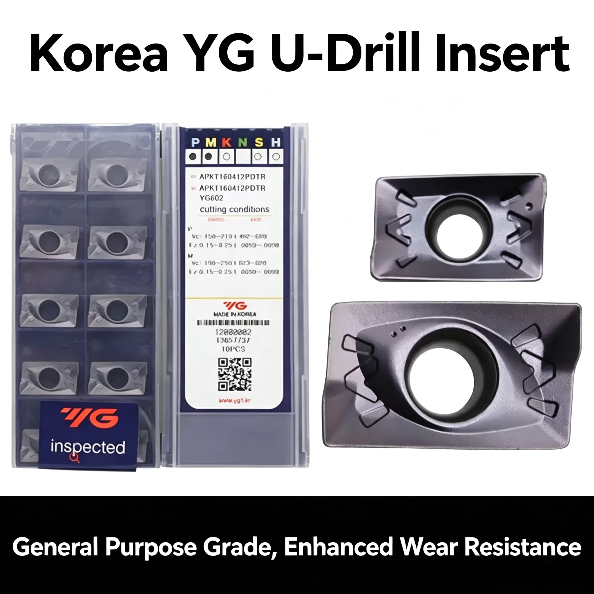 YG602 Carbide Inserts APMT113508PDTR 100PCS PVD CVD