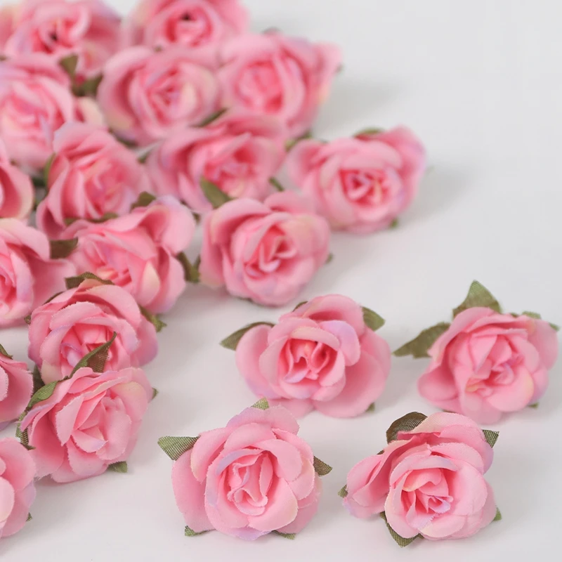 25 Stück 3,5 cm künstliche Rosenblüten aus Seide, Mini-gefälschter Gänseblümchen-Blumenkopf für Zuhause, Zimmer, Hochzeitsdekoration, DIY-Kranzzzubehör – Detail 9