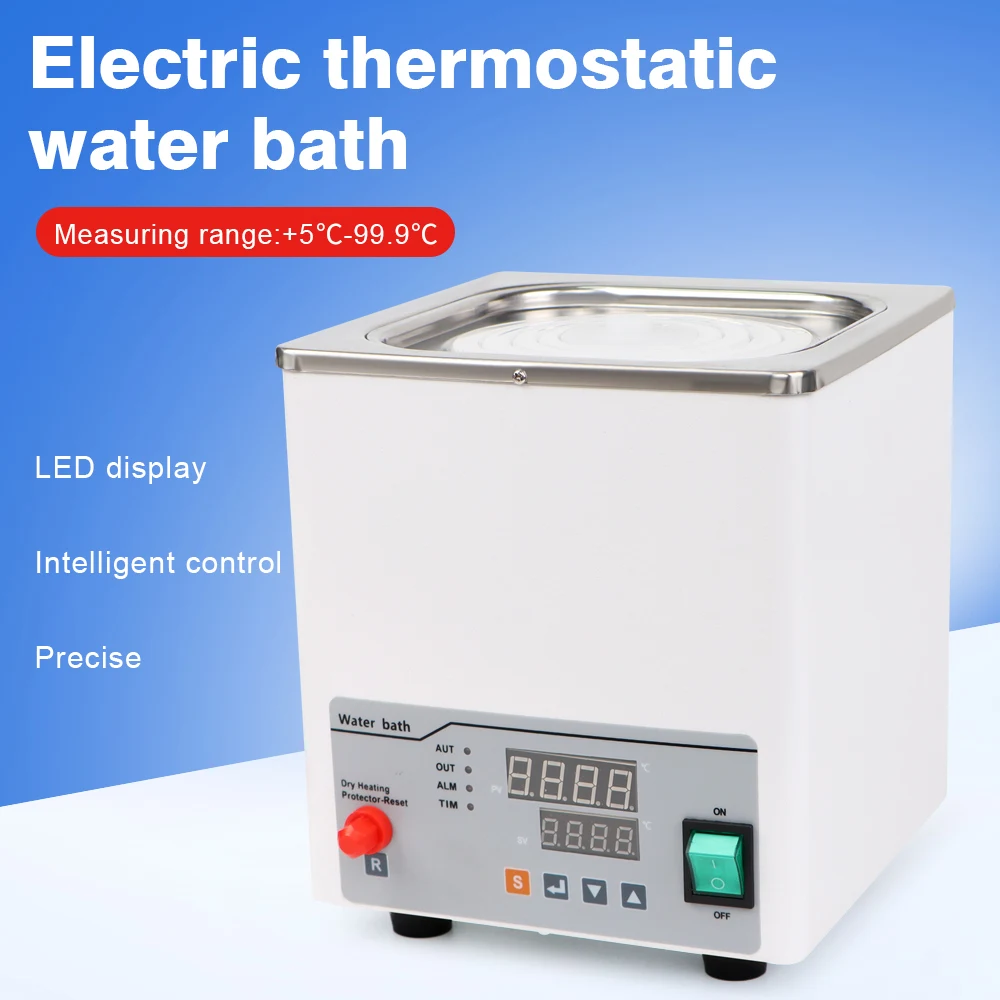 Digital Constant Temperature Water Bath Digital Display Heater Lab Equipment Thermostat Tank  2/1 Hole 220V