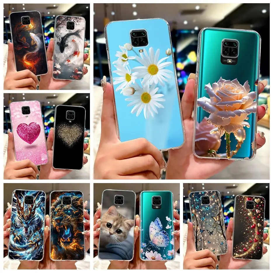 Para Xiaomi Redmi Note 9 Pro funda Note 9S funda pintada de moda Fundas de teléfono de silicona suave para Redmi Note 9 Pro Max Note9 S Fundas