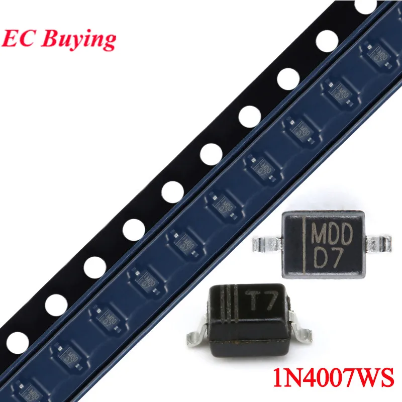 100Pcs/Lot 1N4007WS… - image