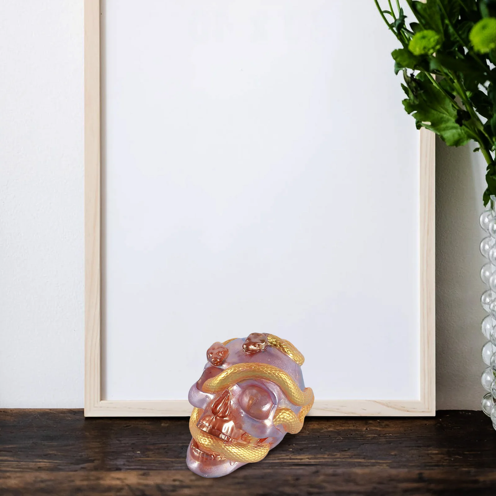 

Silicone Skull Mold Snake Skull Casting Mold Durable Flexible Easy Demold for Epoxy Resin DIY Craft Decoration Supplies