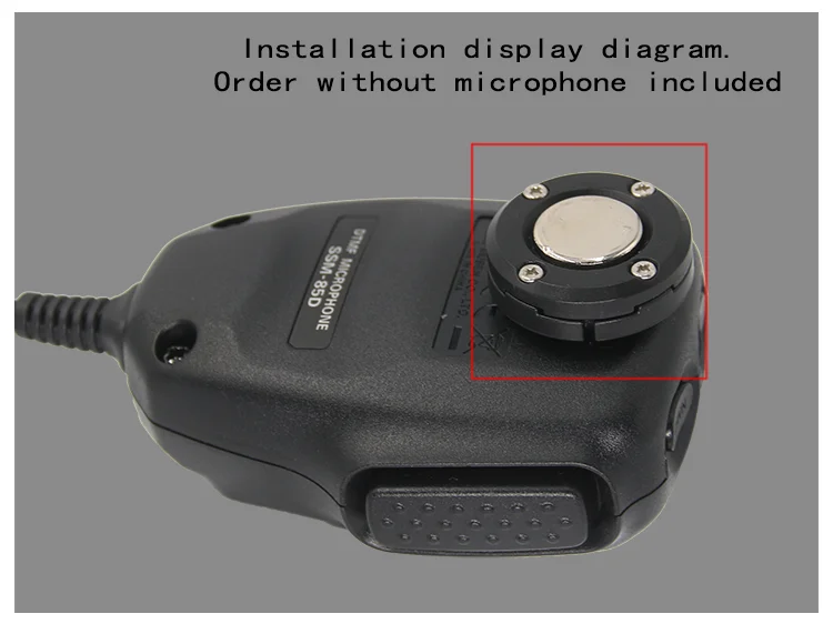 Magnetische Mikrofonhalterung, feste Halterung für Handmikrofone, Armaturenbrett-Wandhalterung für Yaesu FT7900R MH48 SSM-85D Shoud – Detail 3