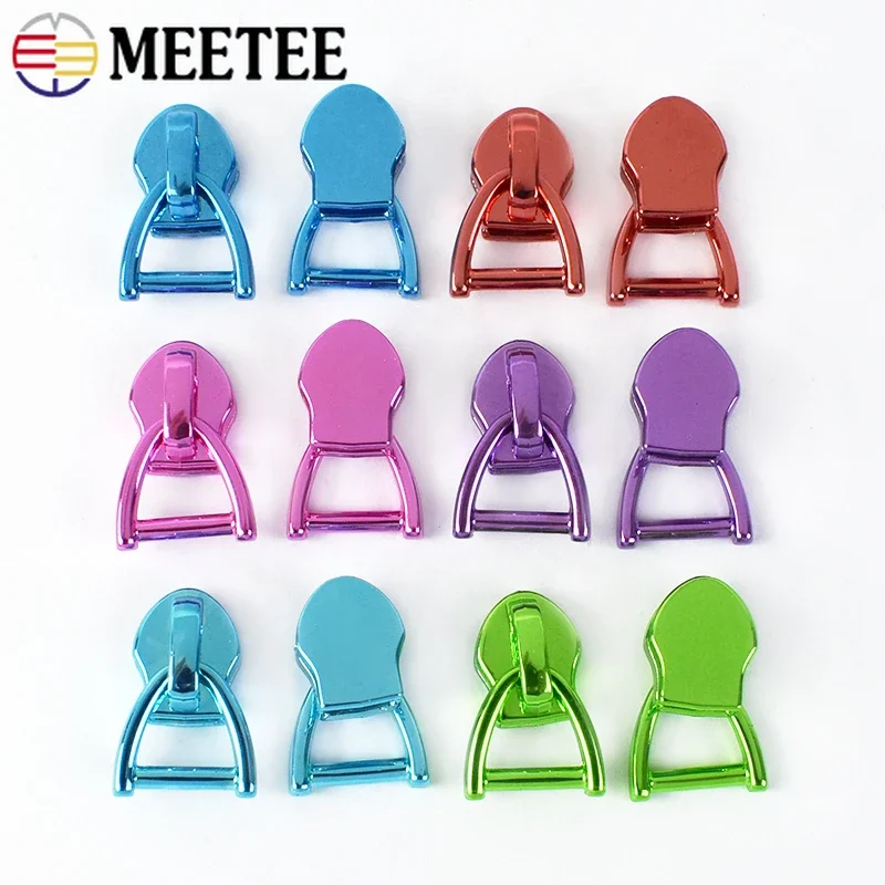 5/10Pcs 5# Metal Zipper Puller For Sewing Nylon Zippers Tapes Coat Zip Slider Shoes Bag Zips Repair Kit DIY Hardware Accessories