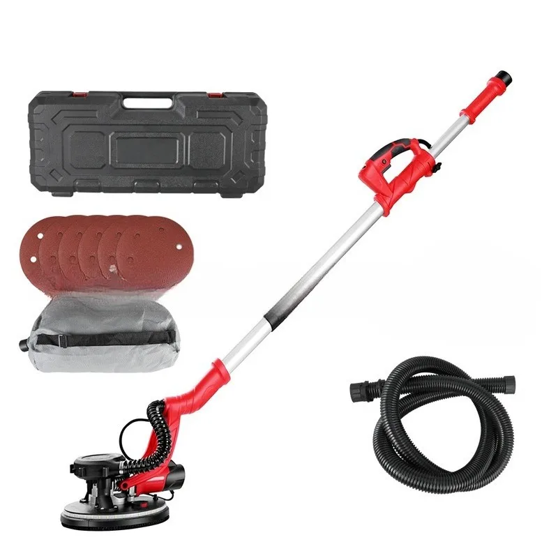 Self-priming long pole wall wall sander sandpaper machine dust-free putty machine with blow molding box